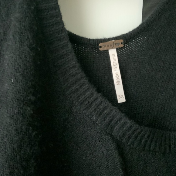 Poof Plus Tie Back Sweater NWOT - Picture 6 of 8